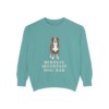 Bernese Mountain Dog Dad Sweatshirt, Seafoam, front view