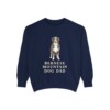 Bernese Mountain Dog Dad Sweatshirt, True Navy, front view