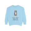 Bernese Mountain Dog Humor Sweatshirt, Chambray, front view