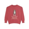 Bernese Mountain Dog Humor Sweatshirt, Crimson, front view