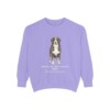 Bernese Mountain Dog Latin Sweatshirt, Violet, front view