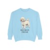 Bichon Frise Sweatshirt, Chambray, front view