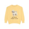 Bichon Frise Dad Sweatshirt, Butter, front view