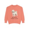 Bichon Frise Dad Sweatshirt, Terracotta, front view