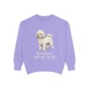 Bichon Frise Dad Sweatshirt, Violet, front view