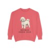 Bichon Frise Dad Sweatshirt, Watermelon, front view