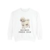 Bichon Frise Dad Sweatshirt, White, front view