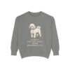 Bichon Frise Humor Sweatshirt, Grey, front view