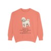 Bichon Frise Humor Sweatshirt, Terracotta, front view
