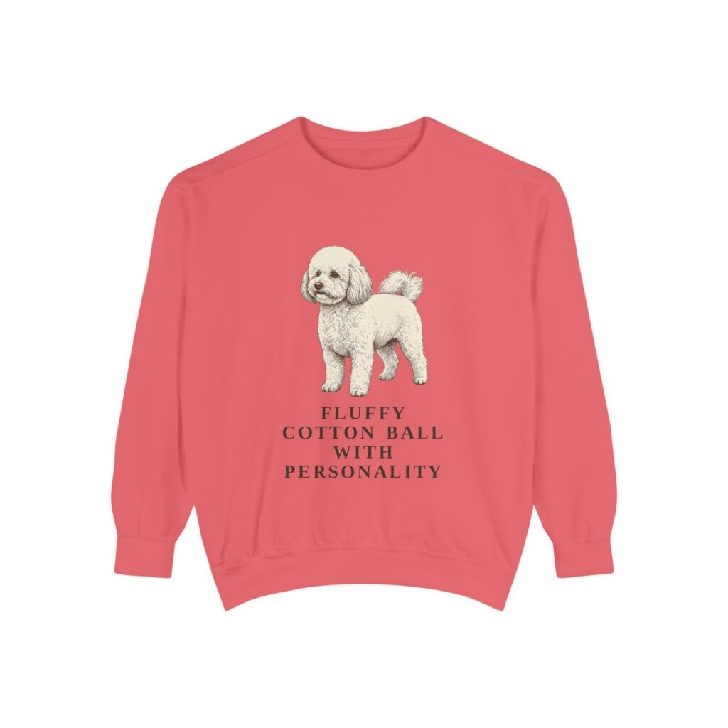 Bichon Frise Humor Sweatshirt, Watermelon, front view