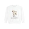 Bichon Frise Humor Sweatshirt, White, front view