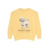 Bichon Frise Latin Sweatshirt, Butter, front view