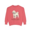Bichon Frise Latin Sweatshirt, Watermelon, front view