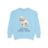 bichon-frise-sweatshirt-mom-chambray Bichon Frise Mom Sweatshirt, Chambray, front view