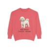 bichon-frise-sweatshirt-mom-watermelon Bichon Frise Mom Sweatshirt, Watermelon, front view