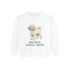 bichon-frise-sweatshirt-mom-white Bichon Frise Mom Sweatshirt, White, front view