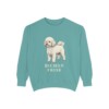 Bichon Frise Sweatshirt, Seafoam, front view