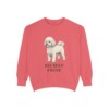 Bichon Frise Sweatshirt, Watermelon, front view