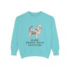 Biewer Terrier Humor Sweatshirt, Chalky Mint, front view
