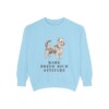 Biewer Terrier Humor Sweatshirt, Chambray, front view
