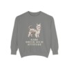 Biewer Terrier Humor Sweatshirt, Grey, front view