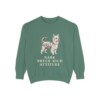 Biewer Terrier Humor Sweatshirt, Light Green, front view