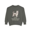 Biewer Terrier Humor Sweatshirt, Pepper, front view