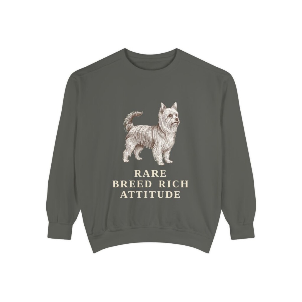 Biewer Terrier Humor Sweatshirt, Pepper, front view