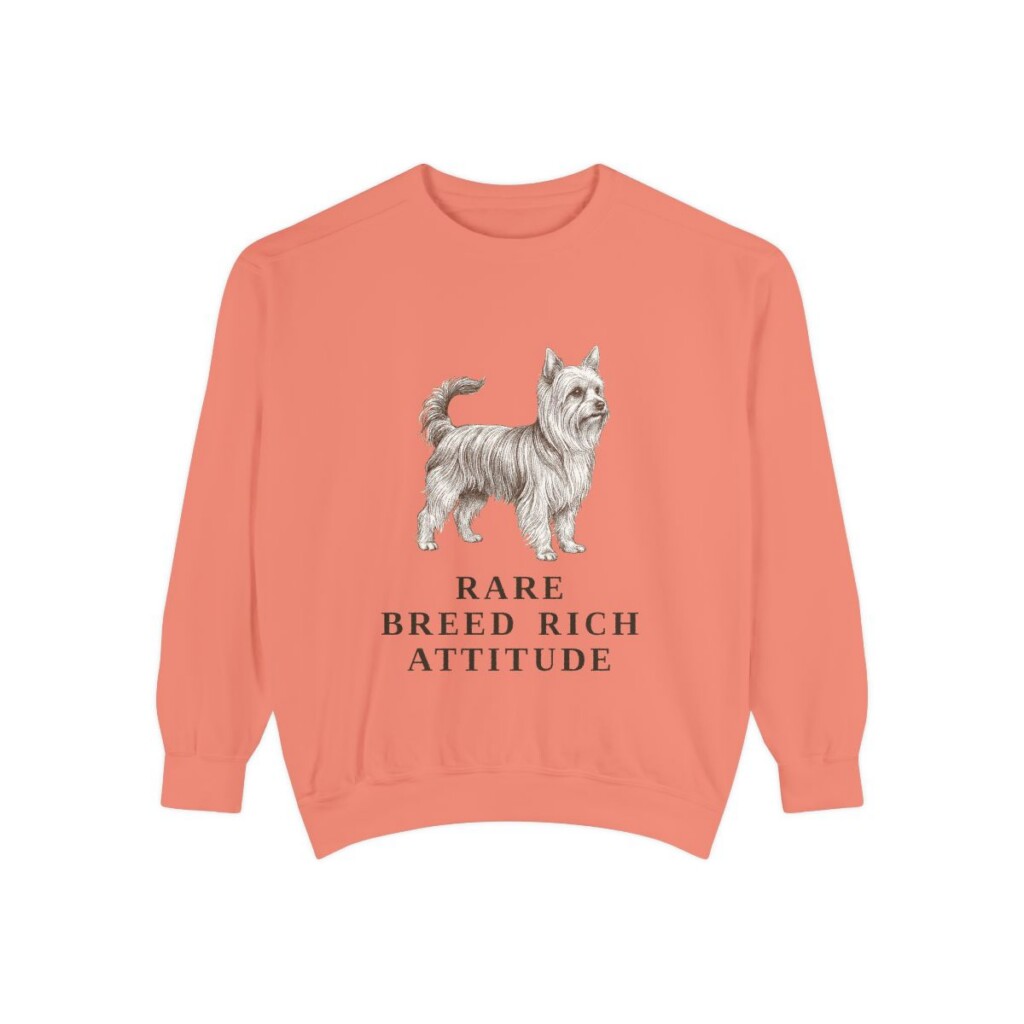 Biewer Terrier Humor Sweatshirt, Terracotta, front view