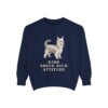 Biewer Terrier Humor Sweatshirt, True Navy, front view
