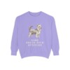 Biewer Terrier Humor Sweatshirt, Violet, front view