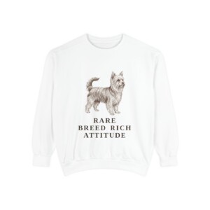 Biewer Terrier Humor Sweatshirt, White, front view