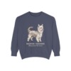 biewer-terrier-sweatshirt-latin-denim Biewer Terrier Latin Sweatshirt, Denim, front view