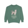 Biewer Terrier Mom Sweatshirt, Light Green, front view