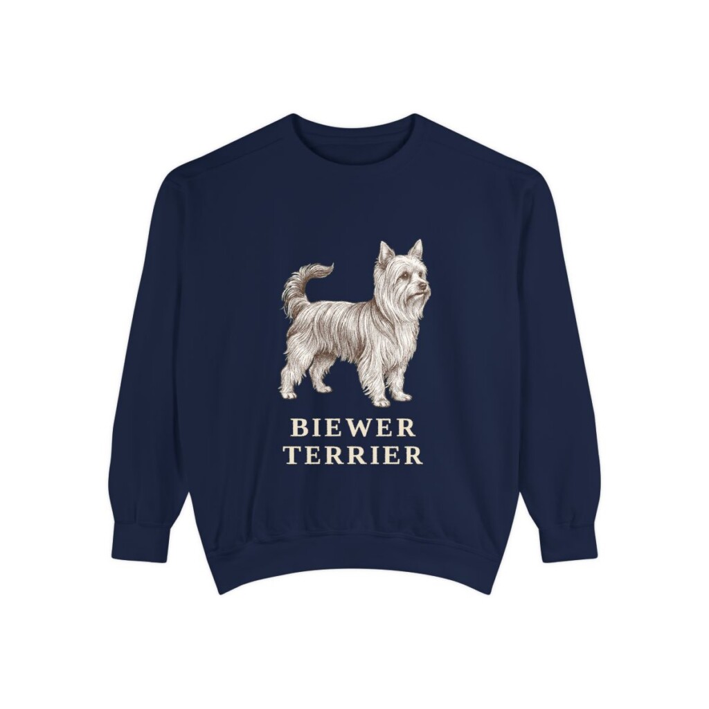Biewer Terrier Sweatshirt, True Navy, front view
