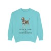 black-and-tan-coonhound-sweatshirt-chalky-mint Black and Tan Coonhound Sweatshirt, Chalky Mint, front view