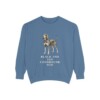 Black and Tan Coonhound Dad Sweatshirt, Blue Jean, front view