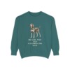 Black and Tan Coonhound Dad Sweatshirt, Blue Spruce, front view