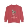Black and Tan Coonhound Dad Sweatshirt, Crimson, front view