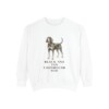 Black and Tan Coonhound Dad Sweatshirt, White, front view