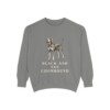black-and-tan-coonhound-sweatshirt-grey Black and Tan Coonhound Sweatshirt, Grey, front view