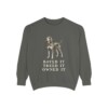 Black and Tan Coonhound Humor Sweatshirt, Pepper, front view
