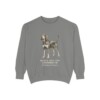 Black and Tan Coonhound Latin Sweatshirt, Grey, front view