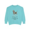 Black and Tan Coonhound Mom Sweatshirt, Chalky Mint, front view