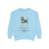 Black and Tan Coonhound Mom Sweatshirt, Chambray, front view