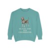 black-and-tan-coonhound-sweatshirt-seafoam Black and Tan Coonhound Sweatshirt, Seafoam, front view