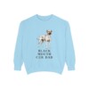 black-mouth-cur-sweatshirt-dad-chambray Black Mouth Cur Dad Sweatshirt, Chambray, front view