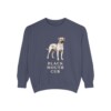 Black Mouth Cur Sweatshirt, Denim, front view