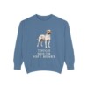 Black Mouth Cur Humor Sweatshirt, Blue Jean, front view