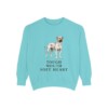 Black Mouth Cur Humor Sweatshirt, Chalky Mint, front view